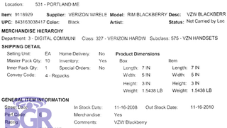 Best Buy Product Sheet Backs BlackBerry Storm November 16th Release